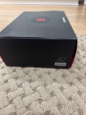 Peloton Black Shoe Box with White Label new with tags and box